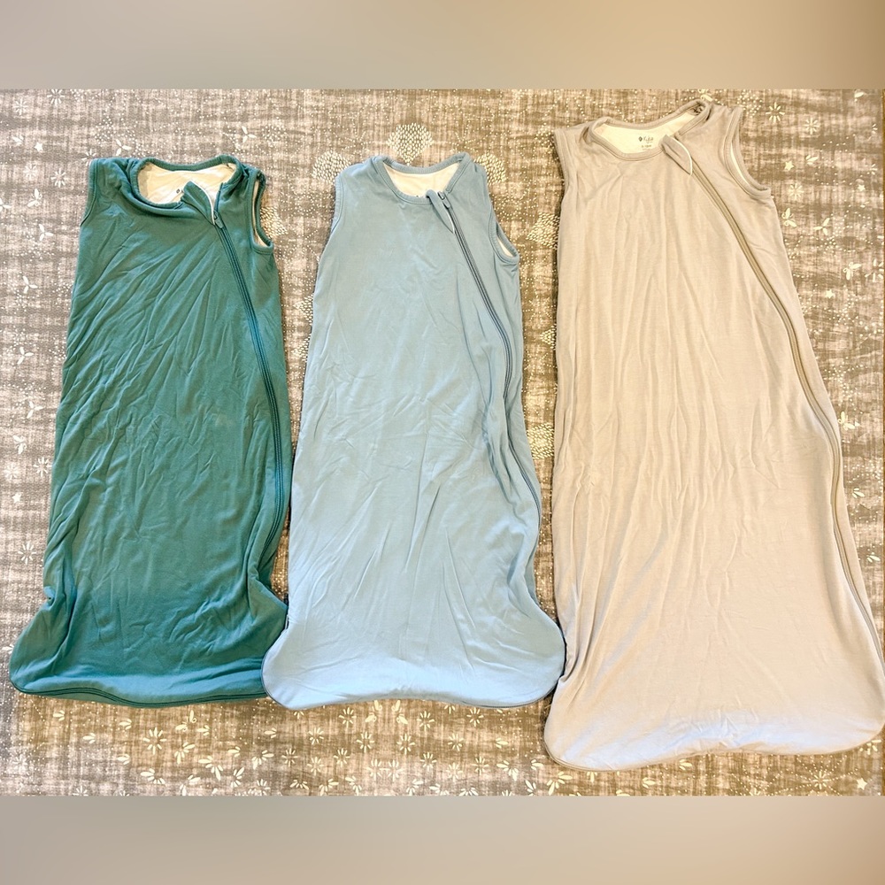 EUC Kyte Baby sleep sacks. Retail $50 each. 2x size small, 1x size 6-18m
